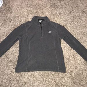 Grey North Face Quarter Zip